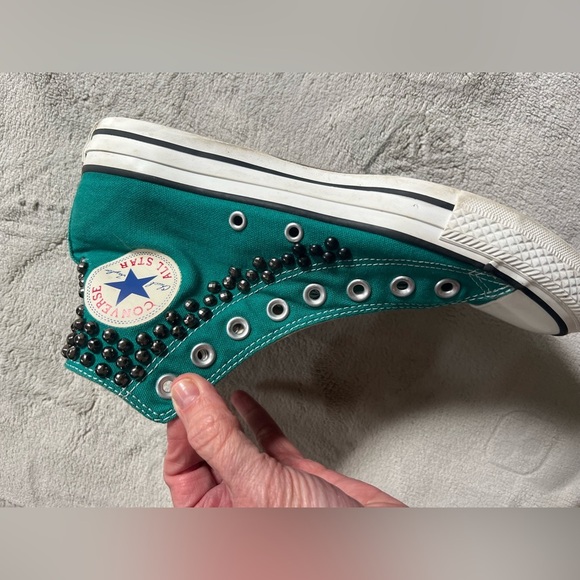 Converse Chuck Taylor All Star Gun metal
Rhinestone Womens 9 - send an offer!! - Picture 3 of 7
